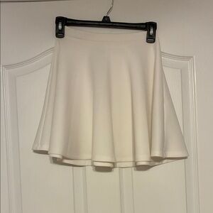 Elegant Cream Skater Skirt